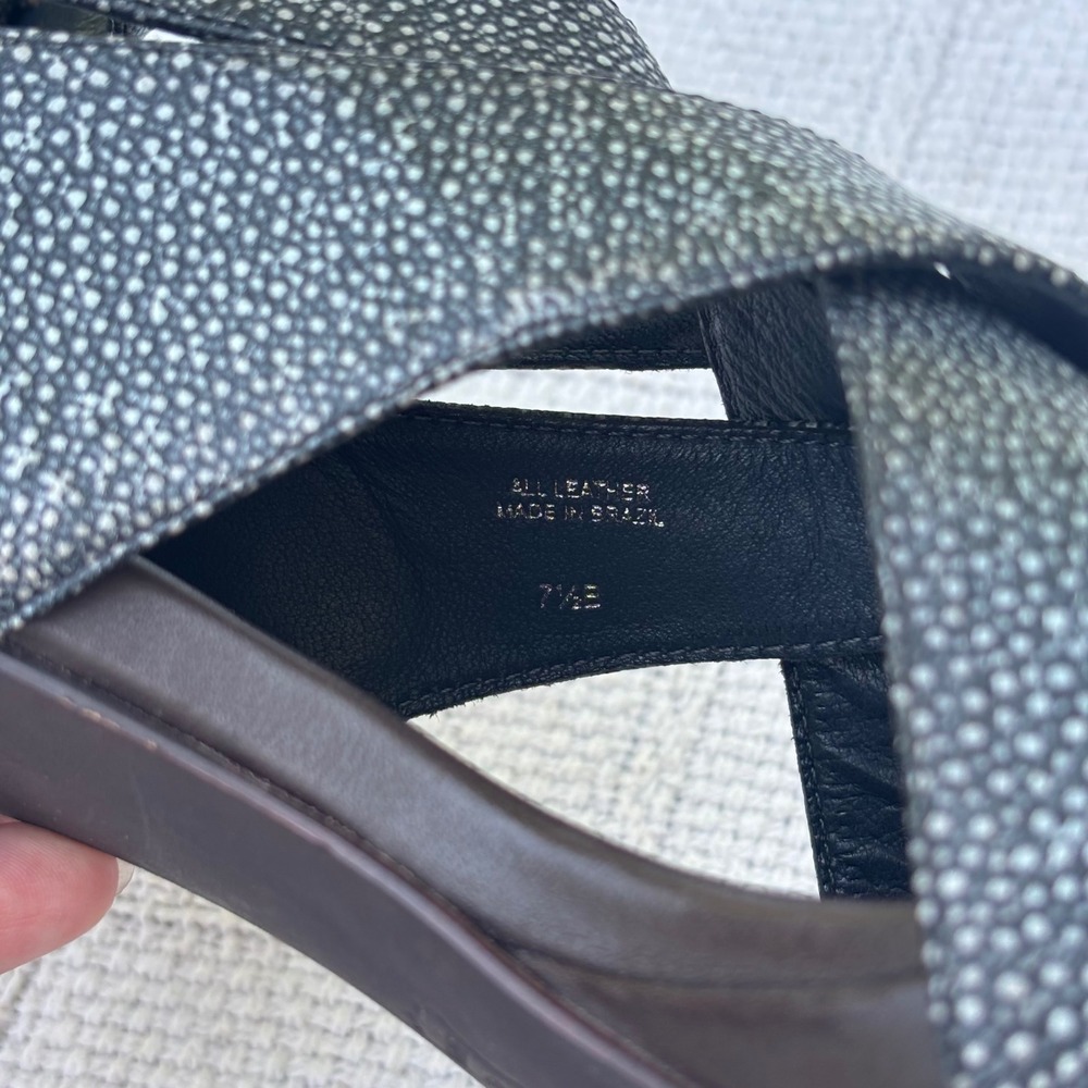 Women's 7.5B BCBGMAXAZRIA Strappy Peep Toe Chunky Platform Clubbing Heels - Picture 7 of 8